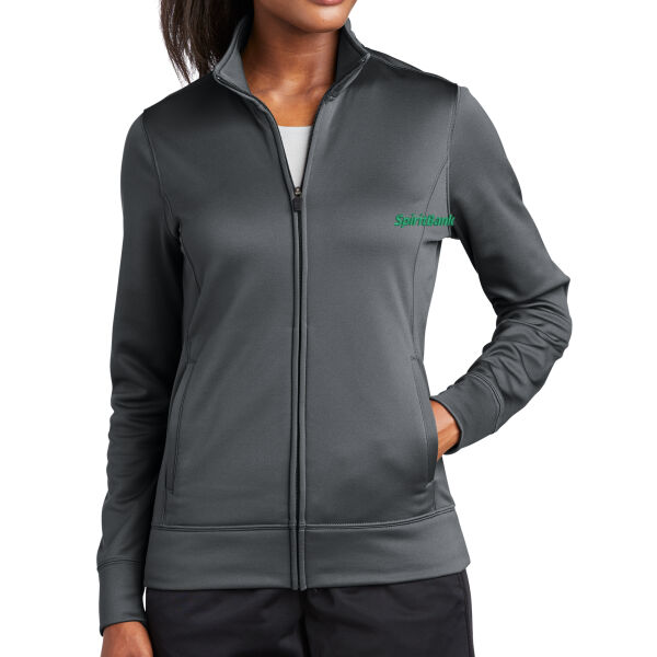 SpiritBank - Ladies Sport Wick ® Fleece Full Zip Jacket Thumbnail
