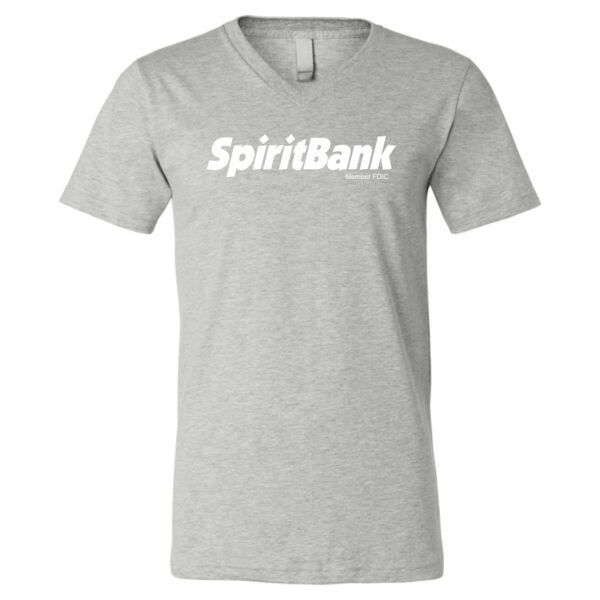 SpiritBank - Heather CVC V-Neck Tee Thumbnail